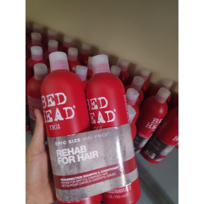 cặp dầu gội tigi đỏ 750ml