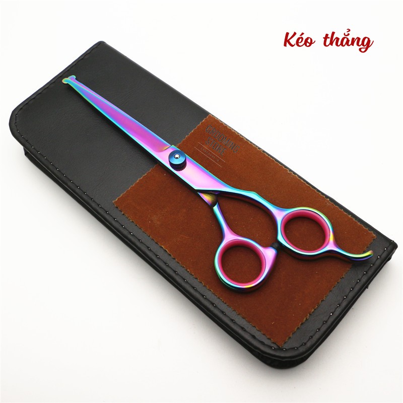 Bộ kéo cắt tỉa lông chó mèo 7.5 inch (5 Món) - Grooming Store