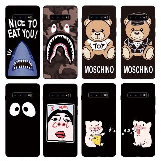 Ốp điện thoại TPU hoạ tiết gấu cho Samsung Galaxy S10 Plus / S10E