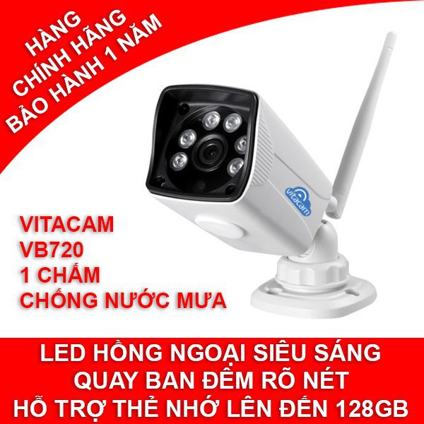 Camera Ngoài Trời IP Wifi Vitacam VB720 - Chính hãng