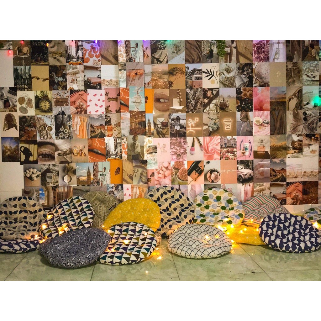 Postcard vintage dán tường sticker cute decor decal theme Cam Đào Peach mẫu 5 1305