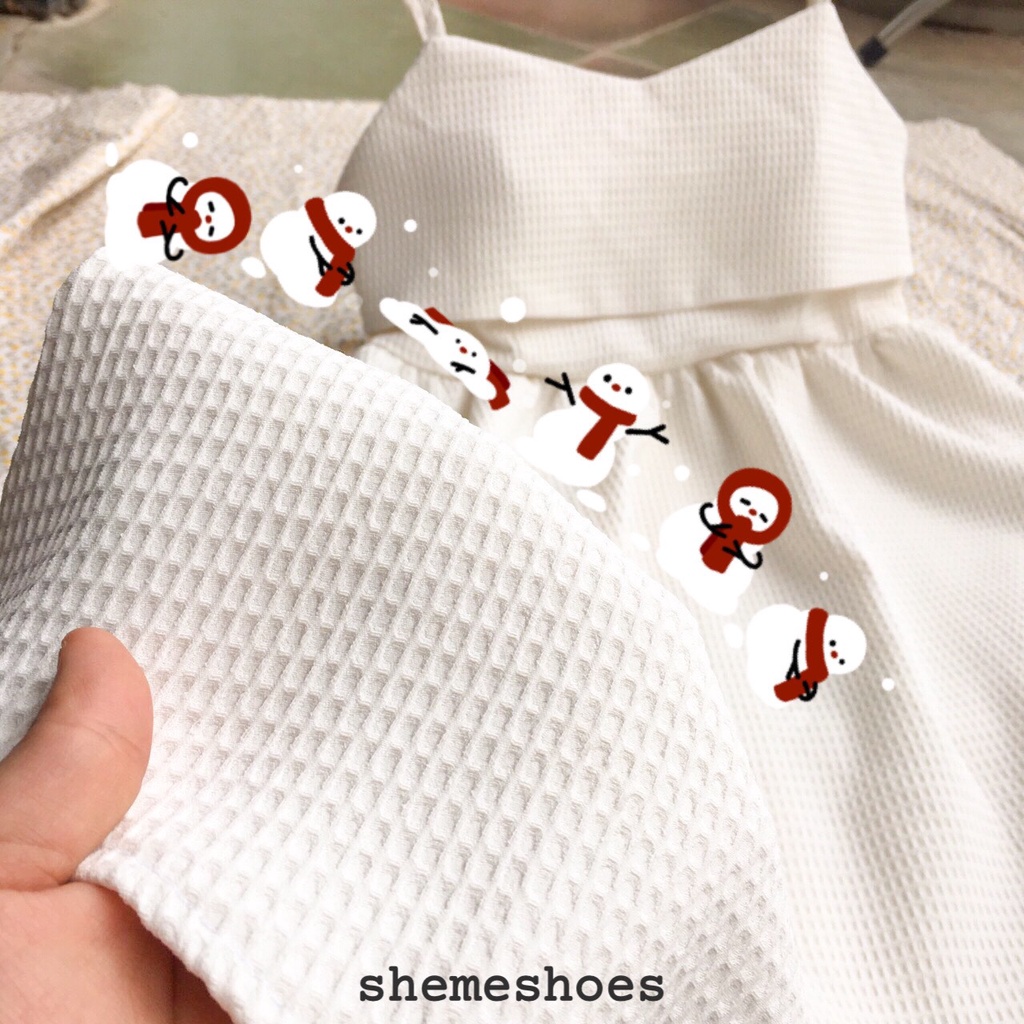 (SALE TẬN GỐC) Daisy Dress_Đầm Hai Dây Thắt Nơ Lưng Full Hai Lớp Kèm Mút Ngực Chất Xốp Hạt Cực Đẹp (Ảnh thật ở cuối)