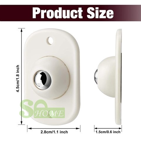 Set 4 Bánh Xe Mini Xoay 360 Độ Cho Đồ Nội Thất° Ròng Rọc Xoay