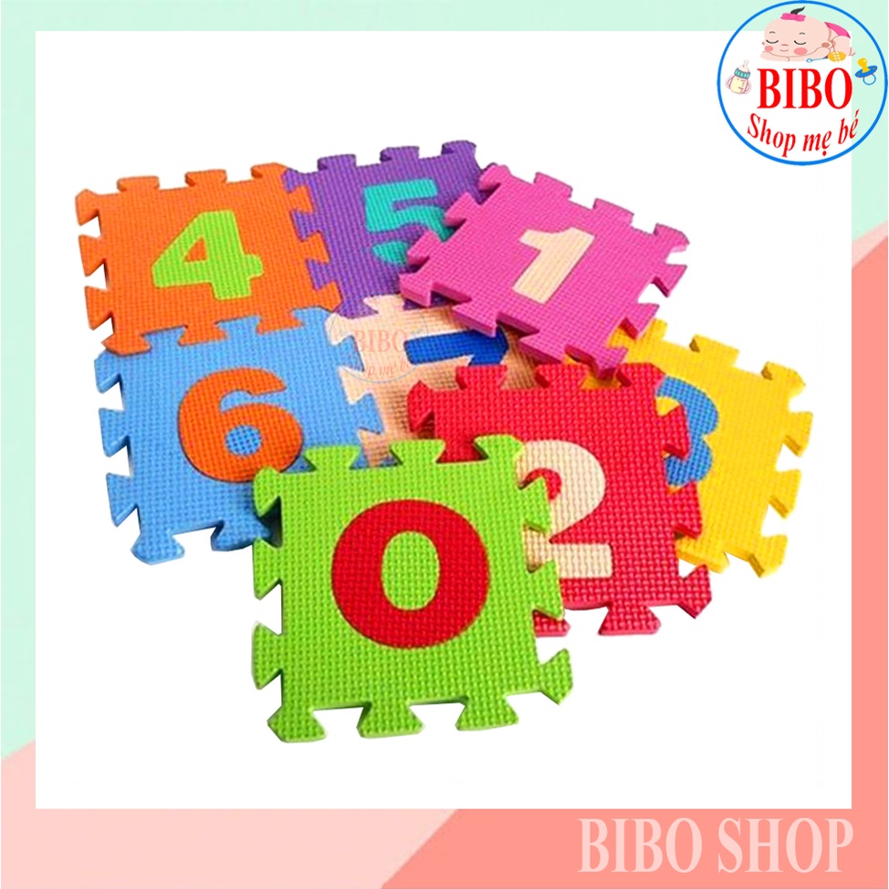 Bộ 10 Tấm Thảm Xốp Mềm Lót Sàn Ghép Hình Chữ