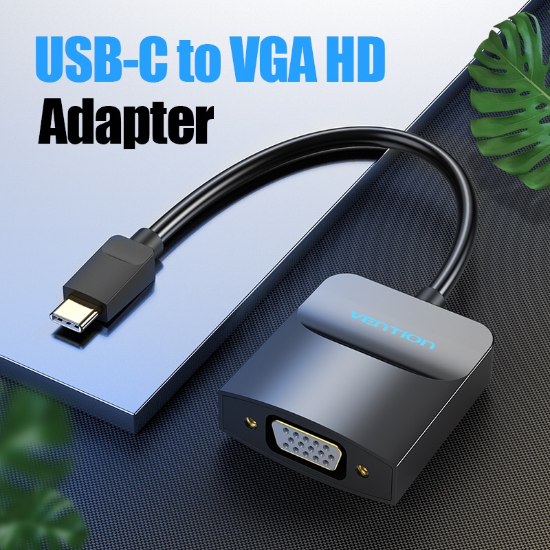 Cáp chuyển đổi Full HD USB Type C to HDMI hoặc USB Type C to VGA Vention TDCBB / TDDBB - Chính hãng