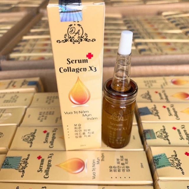 Lọ serum collagen x3 giúp căng bóng, mịn màng cho da, dưỡng ẩm chuyên sâu cho da