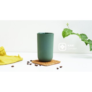 Cốc đựng cafe - Ly cafe màu xanh lá 220ml KAKI Concept