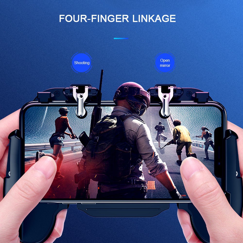 H5 PUBG Tay cầm hỗ trợ chơi game trên điện thoại Android iOS có quạt tản nhiệt tiện dụng