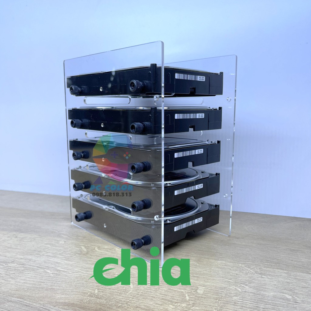 Hộp khay đựng Ổ Cứng Hdd 3.5 Inch chứa 5 - 10 Hdd chuyên dụng cho nông dân coin CHIA