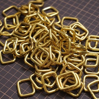 Chữ Nhật Đồng - uốn, Phụ Kiện Đồ Da Handmade, Phụ Kiện Đồng