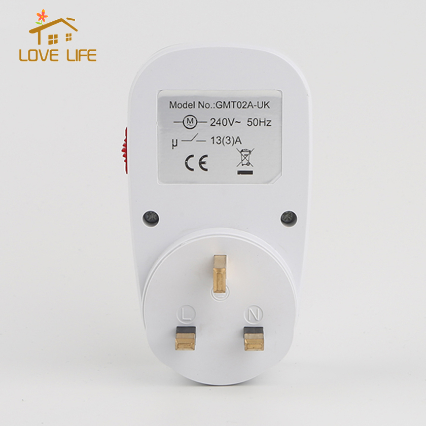 [whfashion]7 Days Daily 24H Mechanical Control Light Outlet Timer Home Interval Clock Wall Plate UK Plug In