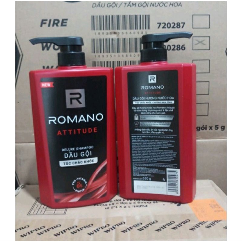 Dầu gội romano 180g/650g
