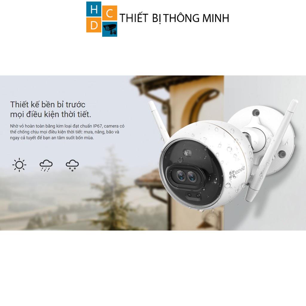 Camera wifi Ezviz ngoài trời C3X C3W C3WN full HD 1080P có màu ban đêm, đèn nháy, còi báo động