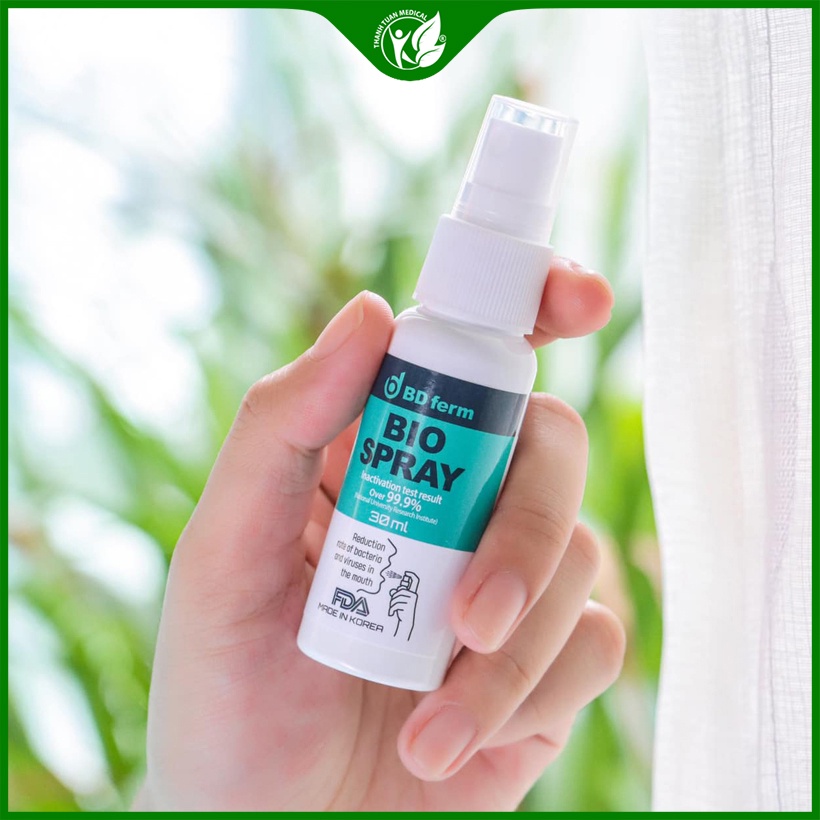 Bình xịt mũi Pirdal Nasal Spray 15ml Pháp và bình xịt họng Bio Sinh Học BD Ferm Bio Spray 30ml Hàn Quốc
