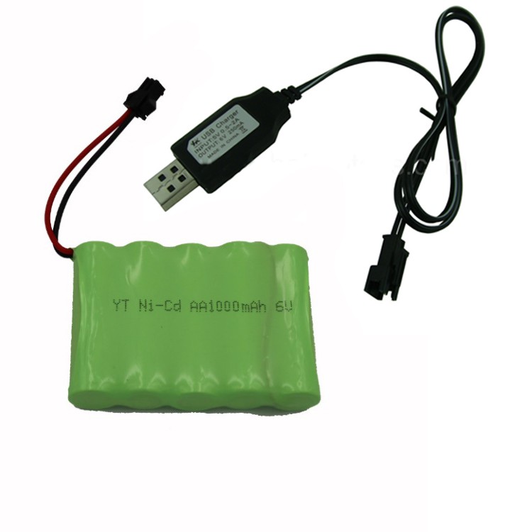 Pin sạc 6V 1000mah jack SM