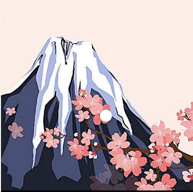 Bộ tranh sơn dầu số hoá DIY s002 hình phong cảnh nổi tiếng 20x20cm