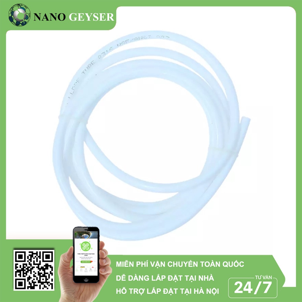Dây cấp và dây thải máy lọc nước, Dây phi 10 và phi 6, Giá 1 mét