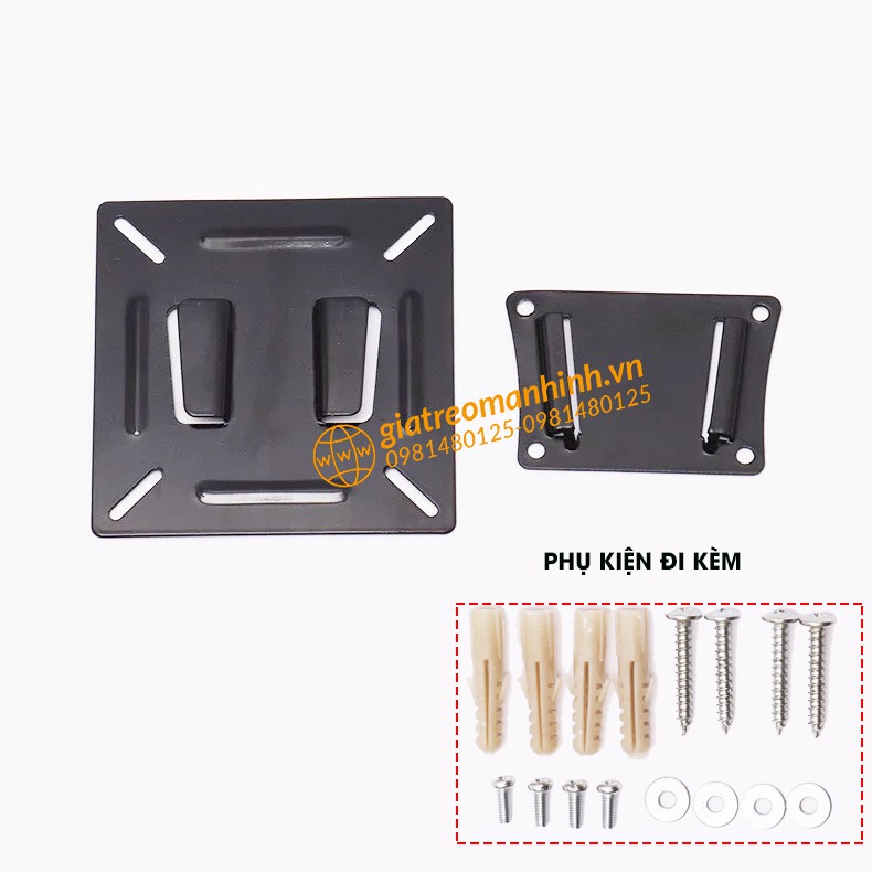 Giá Treo Màn Hình 14 - 27 Inch Sát Tường 1 Cm - Model: N2 - Siêu Sát Tường - Lắp đặt đơn giản