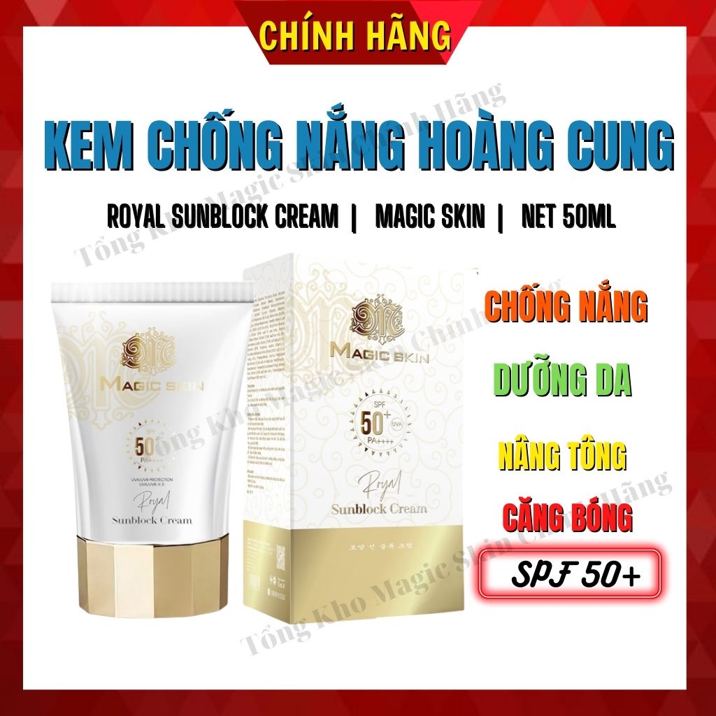 Kem chống nắng dưỡng da Hoàng Cung Royal Sunblock Cream Magic Skin | WebRaoVat - webraovat.net.vn