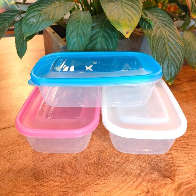 Hộp đựng thực phẩm bằng nhựa bộ 2 hộp 800ml bảo quản thức ăn, hộp trữ đông Home Pack hàng nội địa Nhật Bản AD69