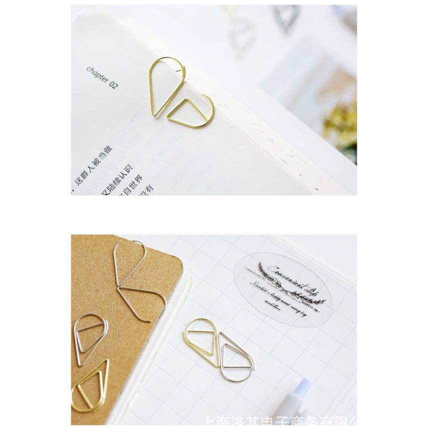 Kẹp giấy MILASO kim kẹp giấy kiêm bookmark sổ kim loại họa tiết đáng yêu nhiều màu tiện dụng SC-001345