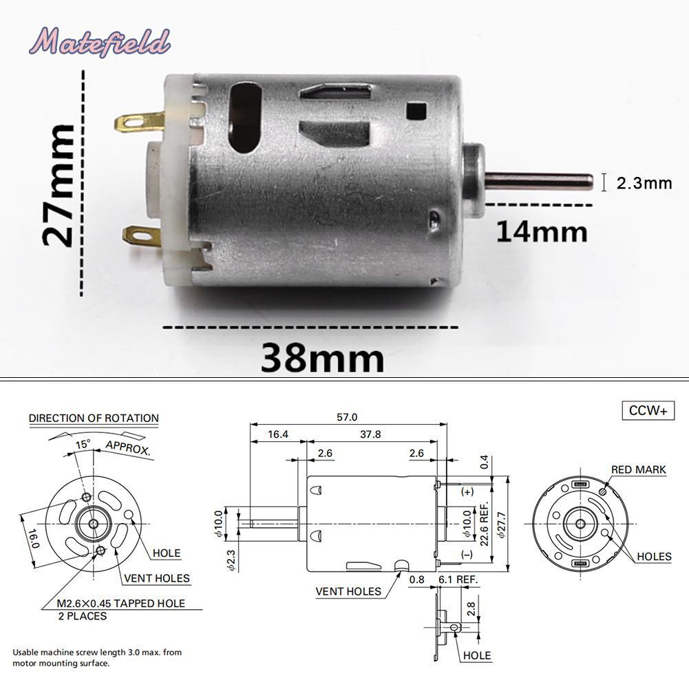 DC Động Cơ Một Chiều Tốc Độ Cao Bằng Thép Không Gỉ Rs-385