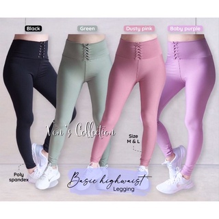 Quần legging thể thao lưng cao cơ bản