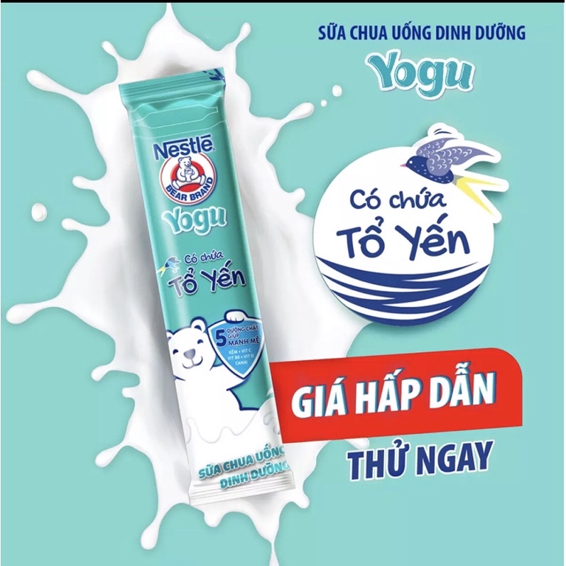 THÙNG 28 GÓI SỮA CHUA TỔ YẾN NESTLE YOGU 85mlm