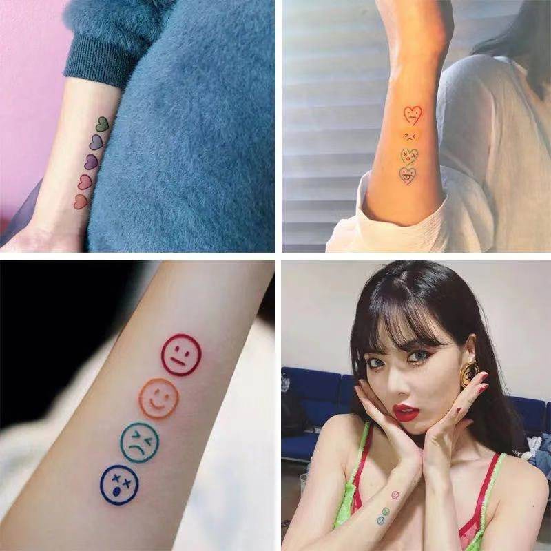 Hình Xăm Dán Họa Tiết Hoạt Hình Chống Thấm Nước Độc Đáo