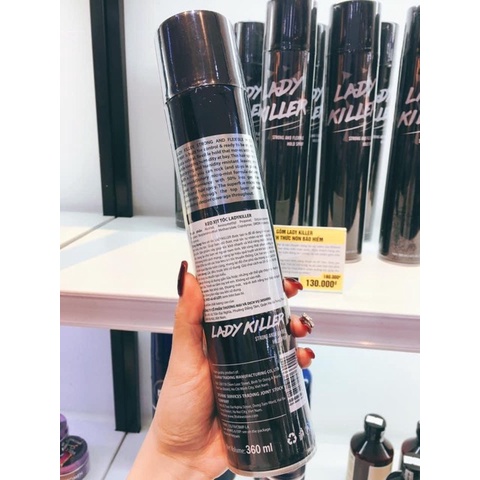 Gôm xịt tóc Lady Killer 360ml giữ nếp cực đỉnh suốt 24h thách thức nón bảo hiểm - 30Shine Official Store