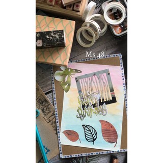 Thiệp chúc mừng ( kèm phong thư và giấy ghi) Card diy handmade)