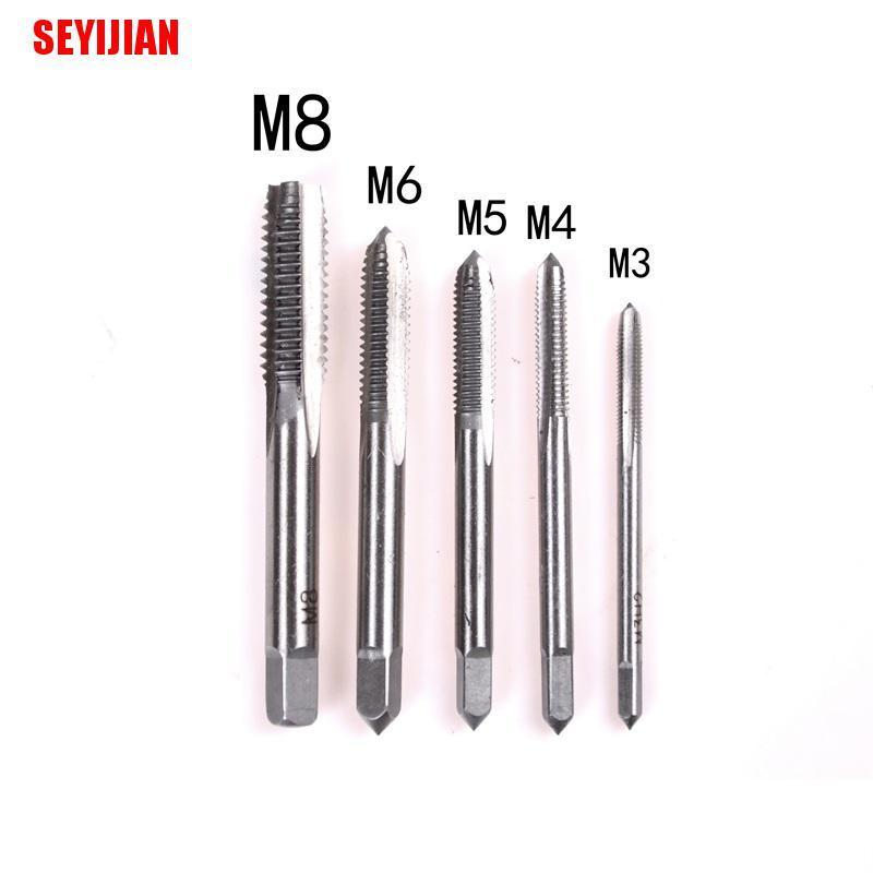 Bộ 5 Mũi Khoan Thẳng 3mm-8mm M3 M4 M5 M6 M8 Chuyên Dụng