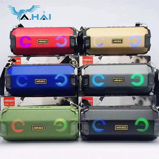 Loa Bluetooth Siêu Bass G01 KM205 Tặng Dây Đeo, Hiệu Ứng Led Nháy Theo Nhạc, Nghe Nhạc Cực ChấT