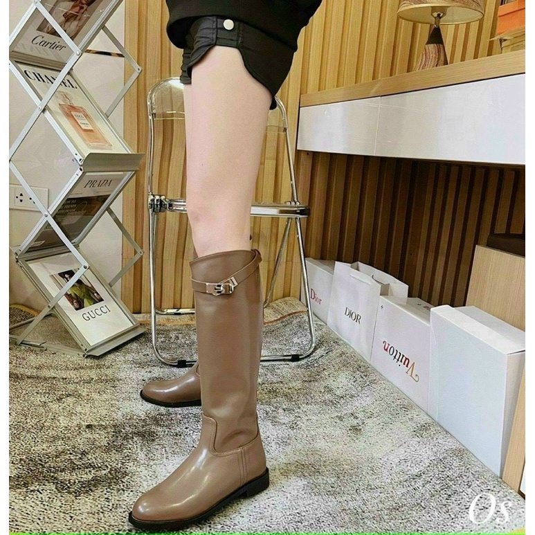Boot Đùi Nâu Khoá HM Full Size 35-39  -  By Anh Dinh Phuong
