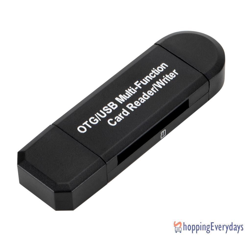 Sv Đầu Đọc Thẻ Nhớ 2 Trong 1 Otg Usb 2.0 Micro Usb Sd Tf | BigBuy360 - bigbuy360.vn