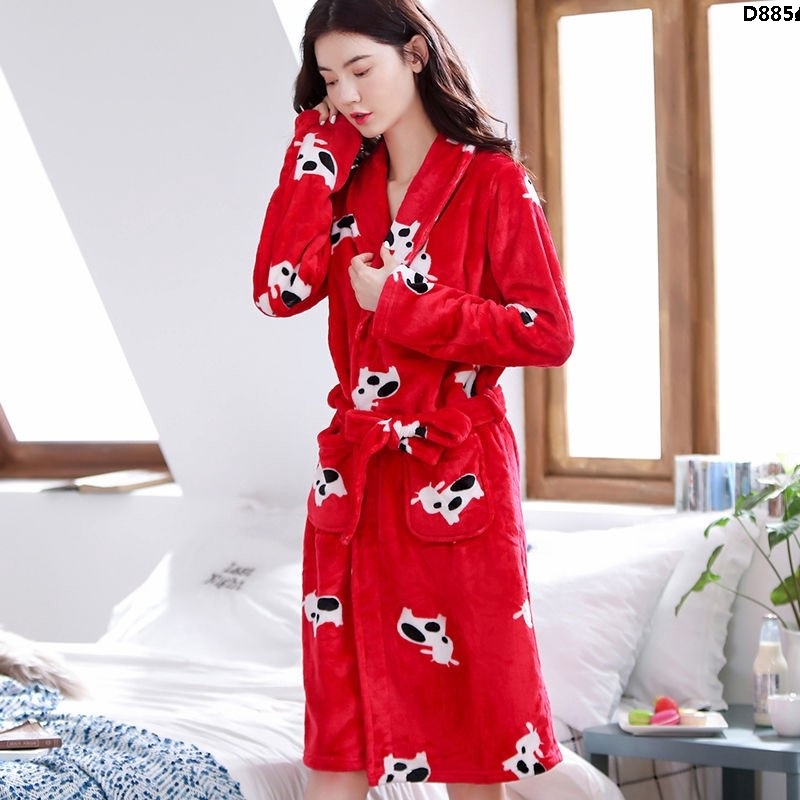 Áo choàng tắm vải bông dày thời trang thu đông cho các cặp đôi | BigBuy360 - bigbuy360.vn