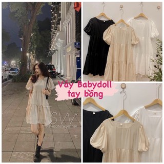 Váy Babydoll tay bồng