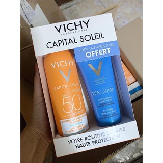 Set Kem chống nắng Vichy body tặng kem dịu da