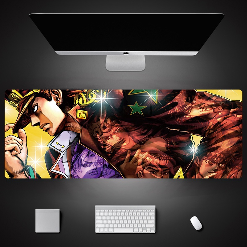 Tấm Lót Chuột Và Bàn Phím Cỡ Lớn In Hình Anime Jojo 'S Bizarre Adventure