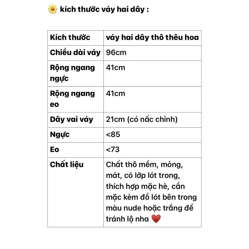 [Mã FAGREEN245 giảm 10% tối đa 30K đơn 99K] Váy thô 2 dây thêu hoa (ảnh thật shop chụp kèm video) | BigBuy360 - bigbuy360.vn