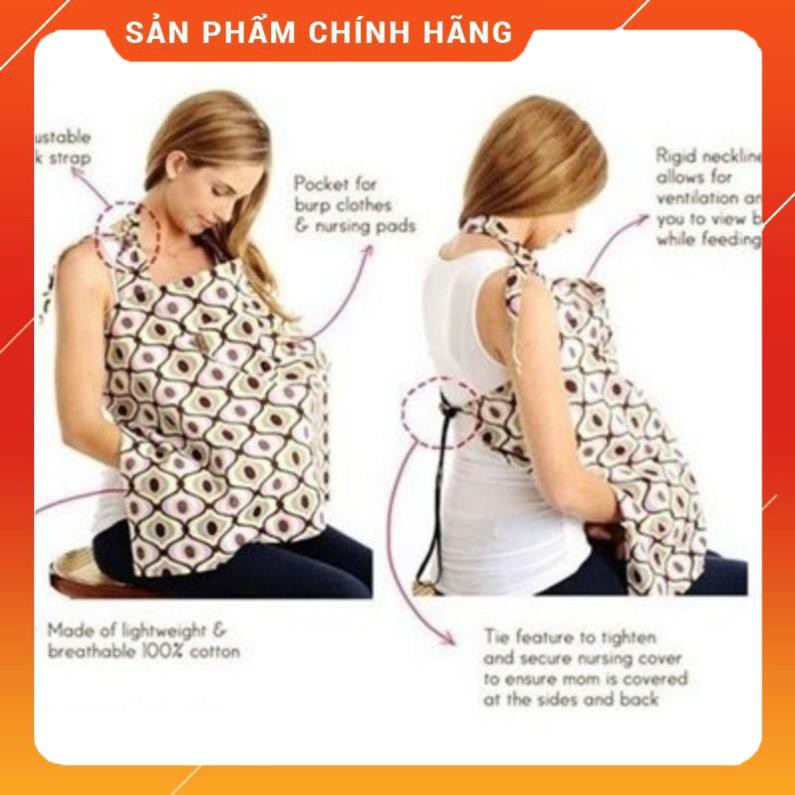 Khăn choàng che cho bé bú nơi công cộng, áo choàng đi đường có thanh giằng giúp mẹ dễ dàng quan sát, giao tiếp với bé