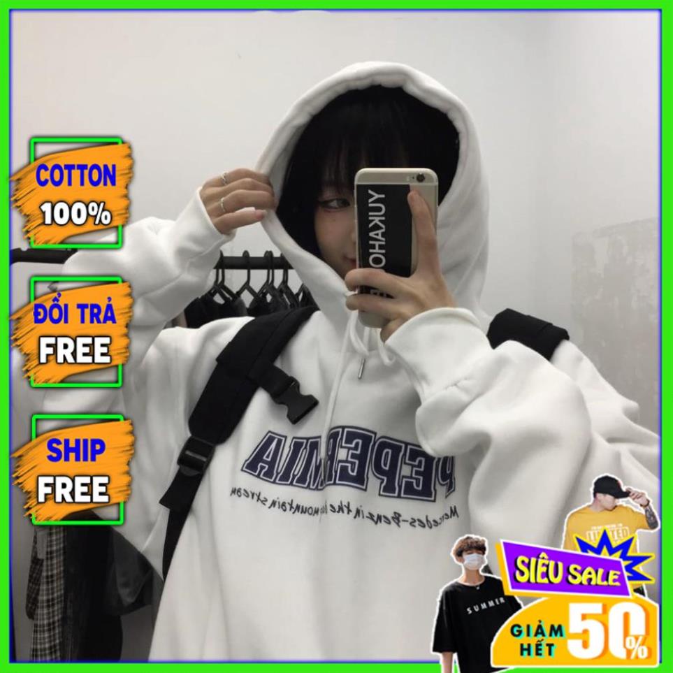 Áo hoodie nam nữ form rộng Unisex PEP siêu xinh PT5, Áo sweater nam nữ nỉ có mũ phong cách oversize streetwear