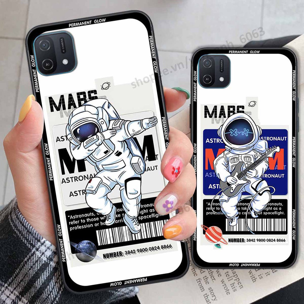 Ốp Oppo A16k be@r brick mars thời trang, ốp lưng điện thoại viền dẻo siêu chất