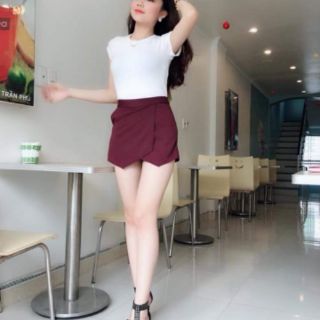 Quần giả váy vạt chéo