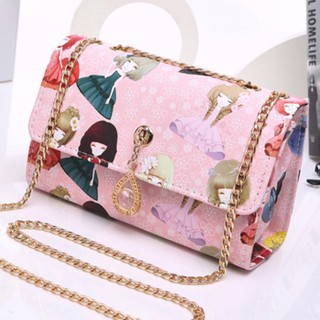 Túi đeo chéo size 20 - hồng
