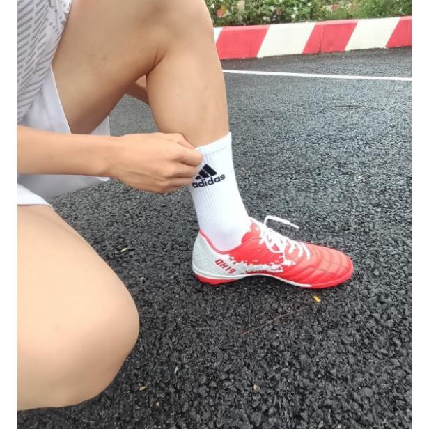 ⚠️ FREESHIP⚠️ Tất đá bóng, thể thao dệt kim Nike, Adidas, Mizuno trắng cổ cao 16-18cm