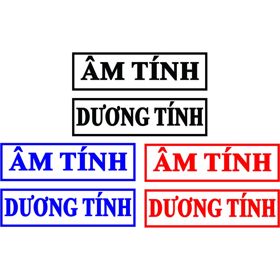 Con Dấu Âm Tính - Dương Tính - Chính Hãng- Khắc Dấu Theo Yêu Cầu