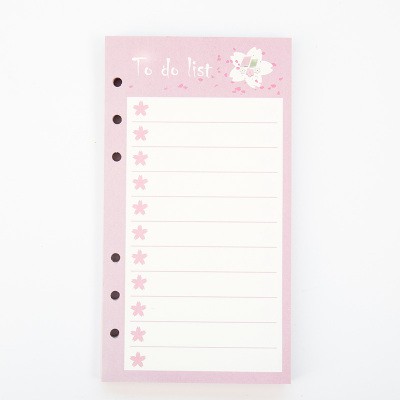 Ruột sổ A6 SAKURA TO DO LIST