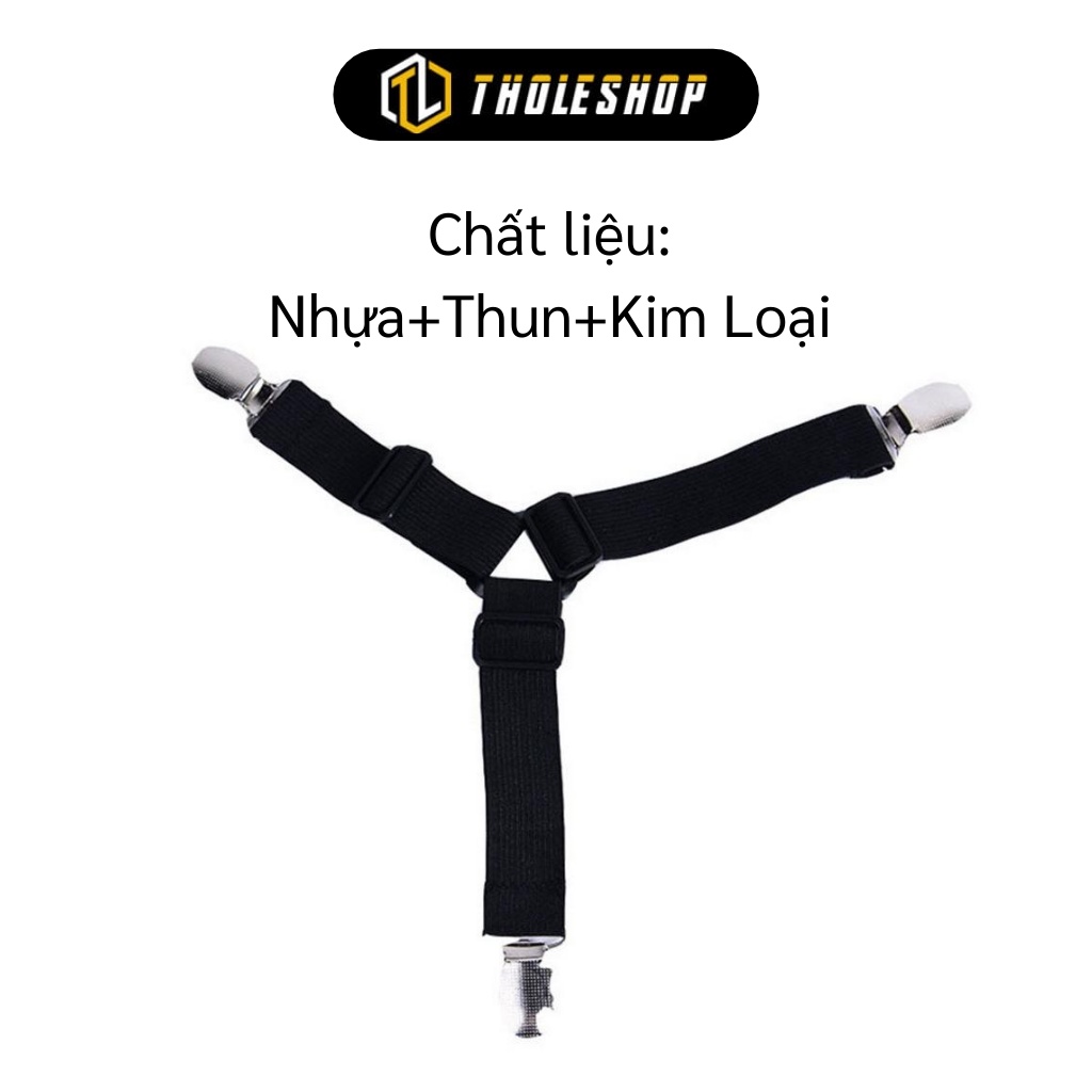 Cố Định Ga Giường - Combo 4 Miếng Kẹp Khăn Trải Giường, Trải Bàn Chống Xê Dịch 5162