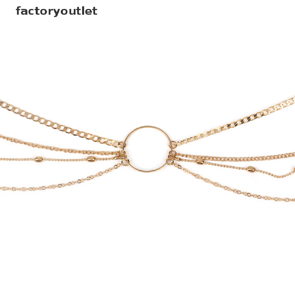 Factoryoutlet Women Belly Body Chains Bohemian Multilayers Gold Color Waist Chain Body Jewelry QWD